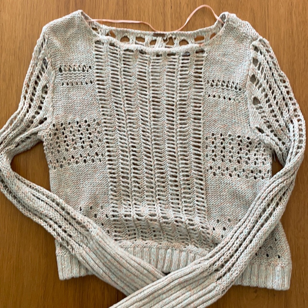 Free people cropped airy sweater